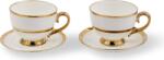 POLSPOTTEN Cești de ceai cu farfurioare Golden Finds 500 ml, 2 buc (230-400-632)