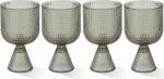 Polspotten Pahare de vin Rooftop 390 ml, gri, 4 buc (140-230-220) Pahar