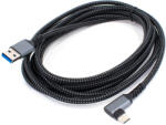 Thunder Germany UVR-031 (USB-A - USB-C könyökcsatlakozó) Oculus Link VR kábel (3m) - thundergermany