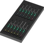 Wera Set de surubelnite Kraftform Micro Wera 9716, 13 piese, cu suport din spuma (05150107001) Surubelnita