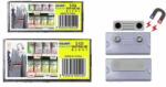 Kejea Ecuson dreptunghiular din plastic, pentru nume, magnetic, 70 x 35mm, KEJEA - transparent (KJ-T-525) - forit