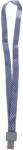 Kejea Lanyard textil, 15mm latime, clip metal, KEJEA - gri (KJ-K-1534-HT-GR) - forit