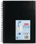 DERWENT Caiet pentru schite si desen DERWENT Professional, A4, cu spira, 56 coli, 165gsm, mapa inclusa, hart (DW-2102178)