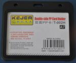 Kejea Suport PP dubla fata, pentru carduri, 105 x 74mm, orizontal, 5 buc/set, KEJEA - negru (KJ-T-002H) - forit
