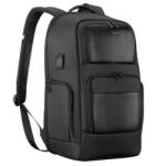 MODECOM Rucsac pentru laptop, Modecom, 15.6'', Poliester/Piele ecologica, Negru (PLE-MC-CREATIVE-15) Geanta, rucsac laptop