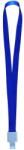 Kejea Lanyard textil, 15mm latime, snap clip, KEJEA - albastru (KJ-K-1526-BL) - forit