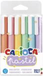 CARIOCA Textmarkere, 6 buc/set, CARIOCA Pastel - culori pastel (CA-43033) - forit