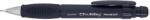 PENAC Creion mecanic PENAC Chubby, rubber grip, 0.7mm, con si varf metalic, radiera retractabila, negru (P-MP0407-BK)