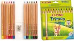 Alpino Creioane colorate triunghiulare, cutie carton, 12 culori/set, Alpino Trimax Jumbo (MS-AL000113) - forit