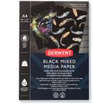 DERWENT Bloc de desen Derwent Professional, A4, 12 coli, 300g, pentru schite, desen, pictura, hartie neagra (DW-2306018)