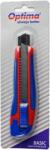 Cuttere OPTIMA Cutter Optima Basic, lama 18mm SK7, sina metalica, ABS cu rubber grip (OP-382000943)