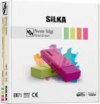 Silka Radiera pentru creion, 59.5x22x11mm, PVC-free, nu lasa reziduuri, SILKA Neon - culori asortate (SK-501044)