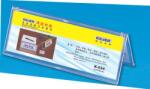 Kejea Display nume pentru birou, din plastic, forma A, 85 x 250mm, KEJEA - transparent (KJ-K-034) - forit