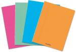 Aurora Caiet A5, 60 file - 80gsm, liniat stanga, coperta PP transparent color, AURORA - velin (160PPU)