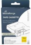 MediaRange Banda etichete MediaRange Benzile etichete Mediarange, 12mm, 7m, autocolant permanent, negru pe galben (MRDY45018)
