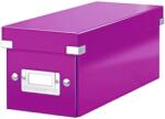 Leitz Cutie pentru 30/60 CD-uri cu carcasa Jewel/Slim, Leitz Click Store, carton laminat - mov (L-60410062)