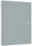 OXFORD Caiet cu spirala, OXFORD Origins, A4+, 70 file-90gsm, Scribzee, coperta PP gri deschis - mate (OX-400150008)