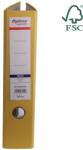 Optima - Clasic & Premium Biblioraft A4, plastifiat PP/paper, margine metalica, 75 mm, Optima Classic - galben (OP-50047503)