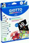 GIOTTO Markere cu vopsea, 12 culori/set, GIOTTO Decor Materials (GT-000453400)