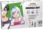 Alpino Set ALPINO Manga, contine 12x markere sketch, 2x liner pigment, 12 planse (MS-AR001088)