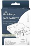 MediaRange Banda etichete MediaRange Benzile etichete Mediarange, 19mm, 7m, autocolant permanent, alb pe negru (MRDY45803)