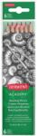 Derwent Creioane Grafit 2H-3B DERWENT Academy, blister, 6 buc/set, negru (DW-2300086) - forit