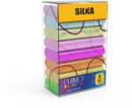 Silka Radiera pt creion, 42x8x23mm, PVC-free, nu lasa reziduuri, 8buc/set, SILKA Curved Rainbow - asortate (SK-503451)