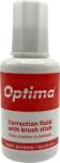 Optima Lipici si corector Optima Fluid corector Optima, 20ml, cu pensula, pe baza de solvent (garantie 3 ani) (OP-39000020)
