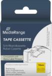 MediaRange Banda etichete MediaRange Benzile etichete MediaRange, 12mm x 4m, autocolant permanent, negru pe galben, set (MRDY91222)