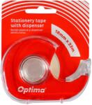 Optima Dispenser cu banda adeziva transparenta 18mm x 33m, Optima - transparent (OP-63401833D)