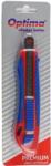 Cuttere OPTIMA Cutter Optima Premium, lama 9mm + 2 rezerve SK5, auto-incarcare, sina metalica, ABS cu rubber grip (OP-382001122)