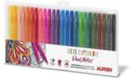 Alpino Carioca cu 2 capete, varf liner 0.7mm/tip pensula, 24 culori/set, ALPINO Color Experience (MS-AR000187) - forit