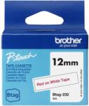 Brother Banda etichete Brother Benzi etichete Brother BTAG-232, rosu pe alb, 12mm, 4m (BTAG232)