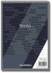 Aurora Blocnotes cu spirala, A5, 72 file - 60g/mp, liniat stanga, Aurora Office - dictando (2072G) - forit
