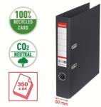 Esselte Biblioraft Esselte No. 1 Power Recycled, carton CO2 neutru, 100% reciclat, FSC, A4, 50 mm, negru (ES-627576)