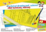 GIMBOO Bloc desen A3, 10 file - 150gsm, coperta carton, GIMBOO - foi color asortate (GB-7540BTS17-99K)