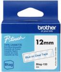 Brother Banda etichete Brother Benzi etichete Brother BTAG-133, albastru pe transparent, 12mm x 4m (BTAG133)
