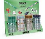 Silka Display cu creioane, 4modele x 40buc(160buc)/display, SILKA Animal Jumbo (SK-515201)
