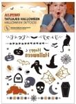 Alpino Set tatuaje metalice, ALPINO Halloween - negru, argintiu, portocaliu (MS-DL000651)