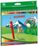 Alpino Creioane colorate cu guma, cutie carton, 24 culori/set, ALPINO Erasable (MS-AL013658) - forit