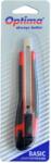 Optima Cutter Optima Basic, lama 9mm SK7, sina metalica, ABS cu rubber grip (OP-382009493)