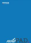 Office Products Blocnotes A4, 100 file - 60gsm, lipit pe latura mica, coperta albastra, Office Products - matematica (OF-16040015-99) - forit