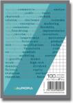 Aurora Blocnotes capsat, A6, 100 file - 60g/mp, microperforatii, Aurora Office - matematica (1600GQ5)