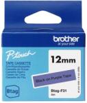 Brother Banda etichete Brother Banda etichete Brother BTAG-F31 12mm negru pe mov, 4m (BTAGF31)
