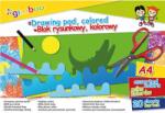 GIMBOO Bloc desen A4, 20 file - 70gsm, coperta carton, GIMBOO - foi color asortate (GB-7531BTS17-99K)