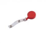 Kejea Dispozitiv cu snur retractabil pt. legitimatii, rotund-D20mm, clips curea, KEJEA - rosu (KJ-T-425-RE)