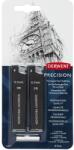 Derwent Rezerva mine si radiere DERWENT Professional, pentru creion mecanic, HB/2B 0.7 mm, 30 buc/set, negru (DW-2302431)