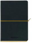 Aurora Caiet A5, 192 file-hartie cream FSC 80gsm, coperta soft-touch negru/galben , AURORA Tesoro - dictando (2396TESJ)