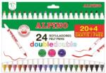 Alpino Carioca lavabila, 24 culori/cutie, vaft 2mm/4.5mm, ALPINO Double Double - culori clasice (MS-AR002058N)