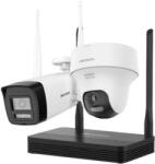 Hikvision IP SOHO kamera szett; 4 csatornás NVS+DS-2CV1043G2-LIDWF(2.8mm)(B)+DS-2CV1F43G2-LIDWF(2.8mm)(B) (DS-J142I/NKS424W02H)